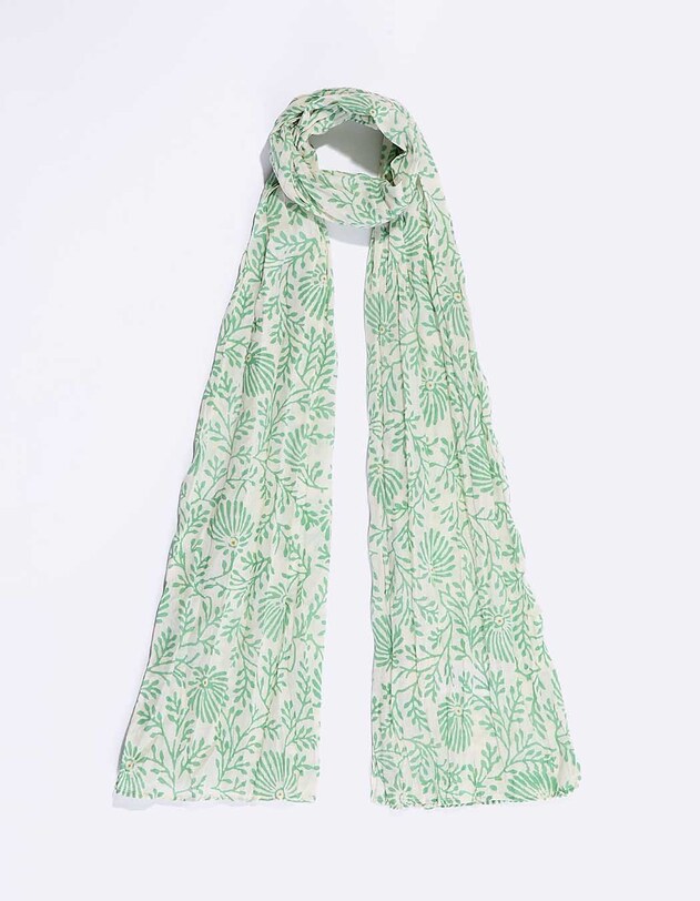 Organic cotton voile scarf femme La Fianc&eacute;e