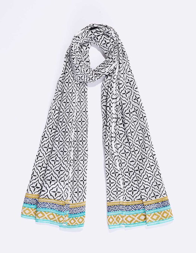 Printed cotton voile pareo femme La Fianc&eacute;e