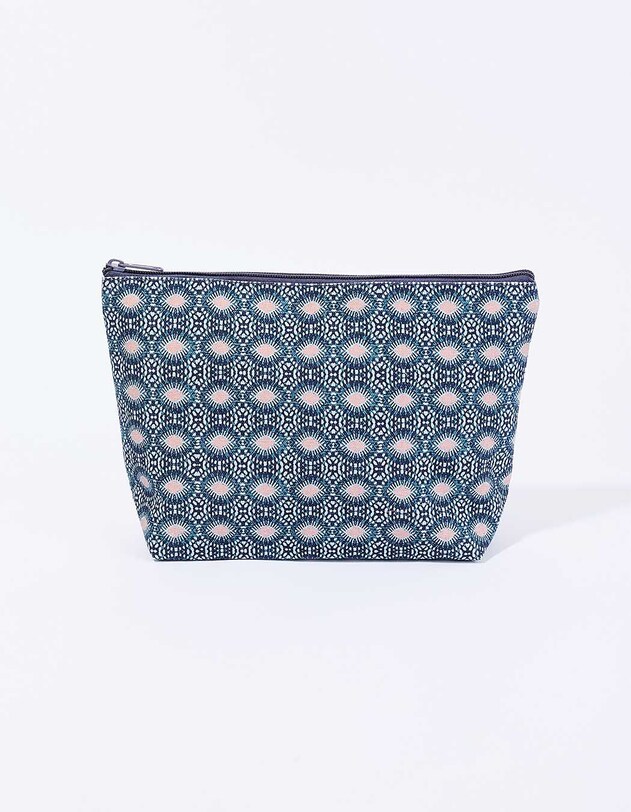 Large zippered cotton pouch femme La Fianc&eacute;e