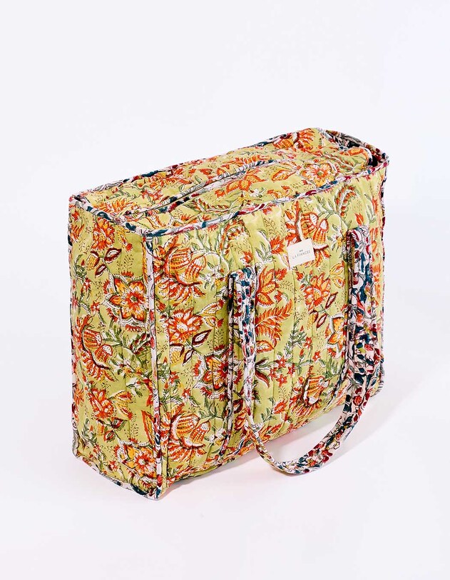 Quilted zippered tote bag femme La Fianc&eacute;e