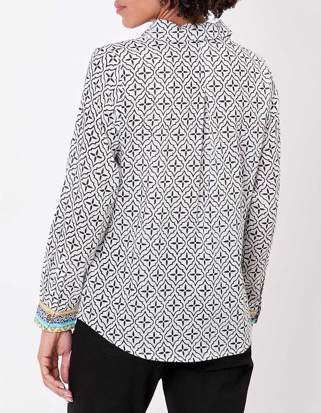 Straight organic cotton voile shirt femme La Fianc&eacute;e