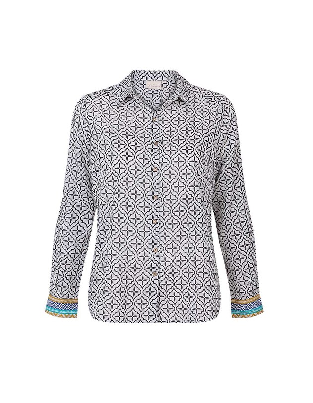 Straight organic cotton voile shirt femme La Fianc&eacute;e