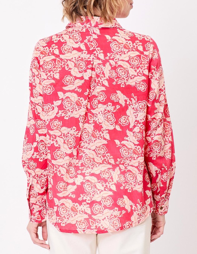 Straight organic cotton voile shirt femme La Fianc&eacute;e