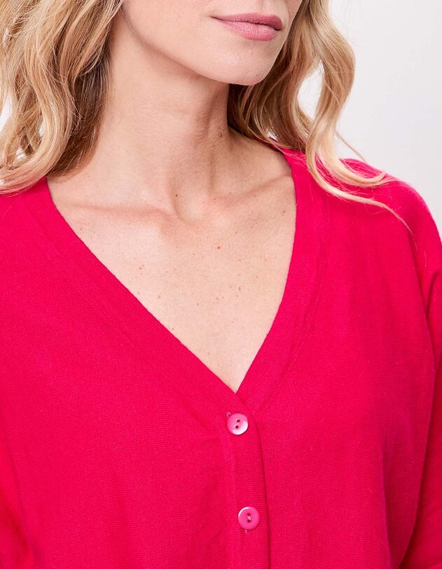 Plain short knit cardigan femme La Fianc&eacute;e