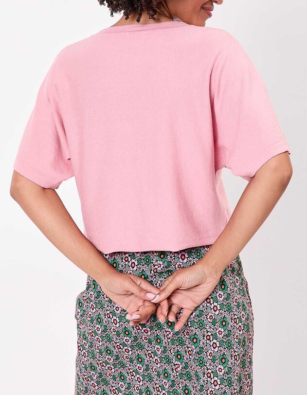 Plain short knit cardigan femme La Fiancée