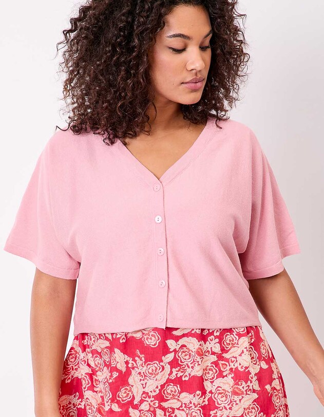 Plain short knit cardigan femme La Fiancée