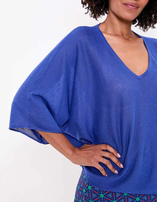 Plain fine and lightweight knit sweater femme La Fianc&eacute;e