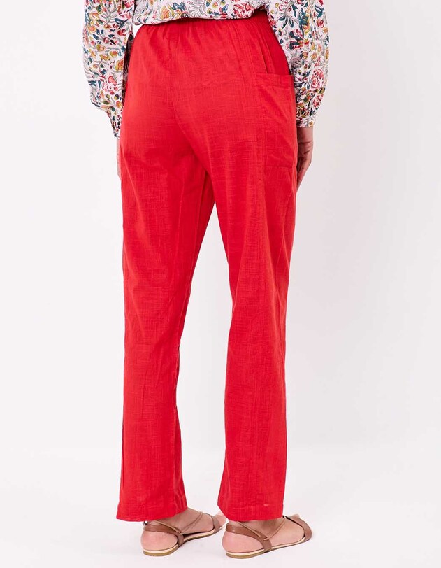 Straight organic cotton trousers with pockets femme La Fianc&eacute;e