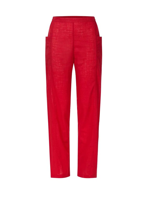 Straight organic cotton trousers with pockets femme La Fianc&eacute;e