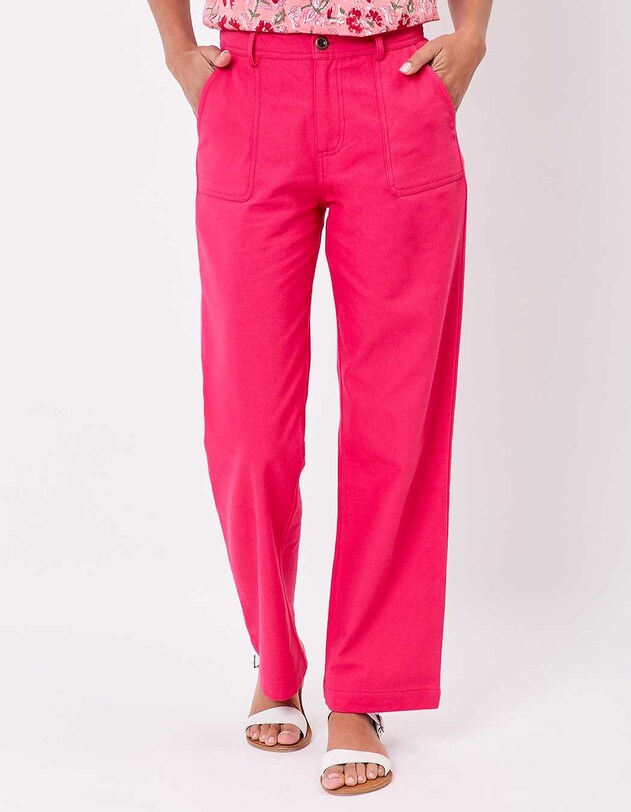 Straight thick organic cotton trousers femme La Fianc&eacute;e