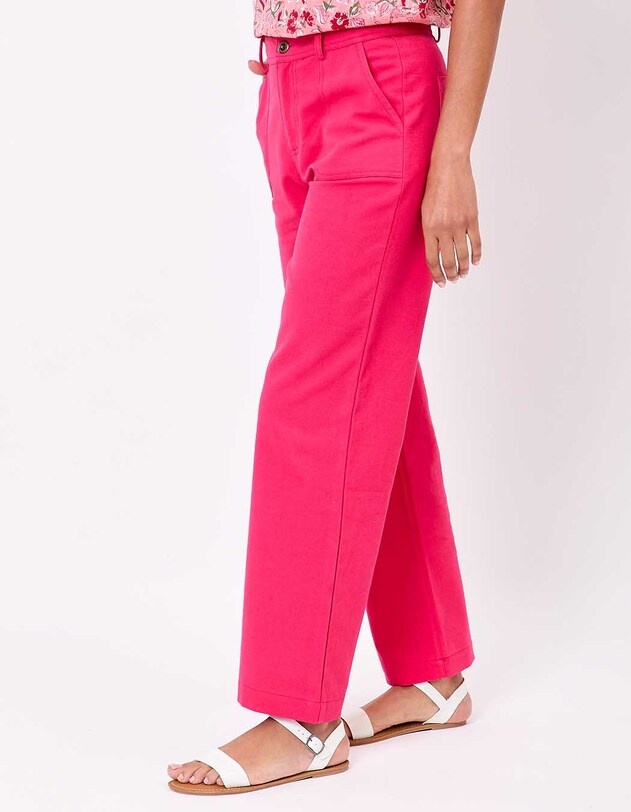 Straight thick organic cotton trousers femme La Fianc&eacute;e