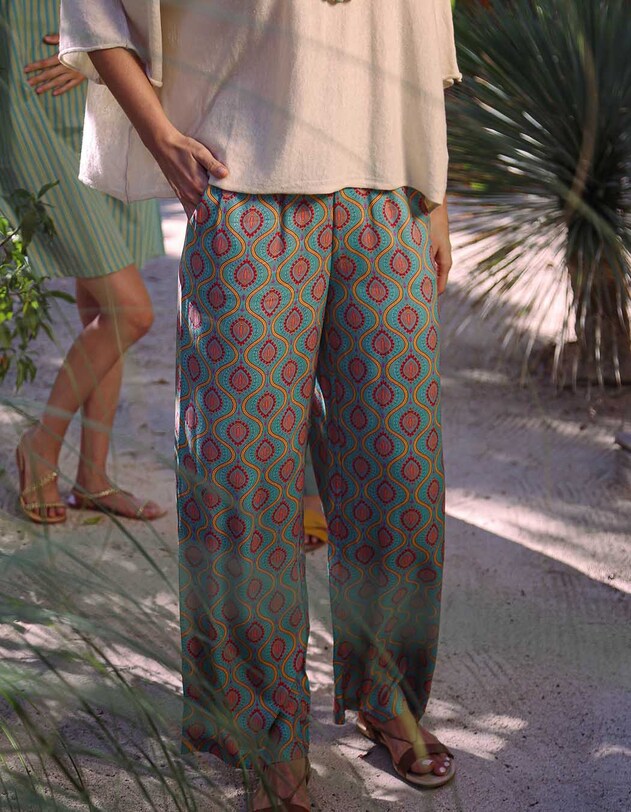 Wide elasticated flowy trousers femme La Fianc&eacute;e