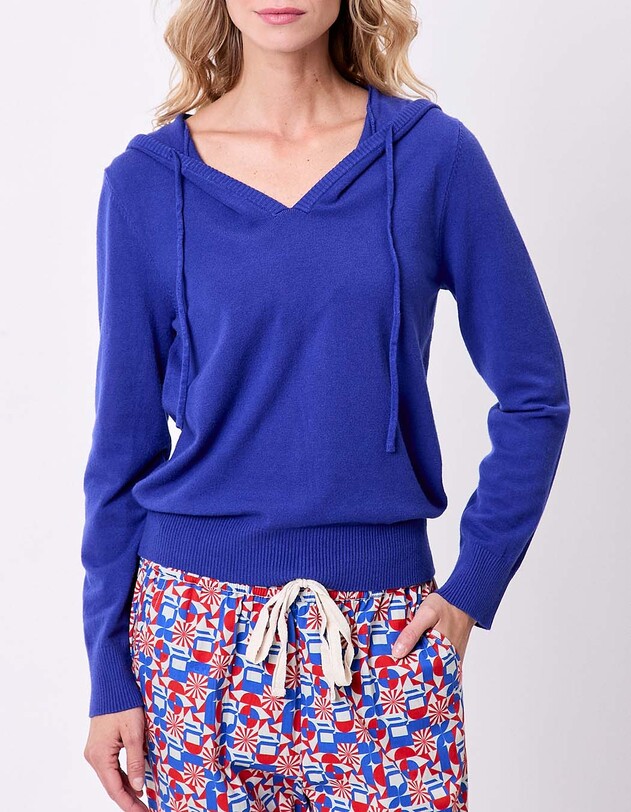 Plain women&rsquo;s hooded sweater femme La Fianc&eacute;e