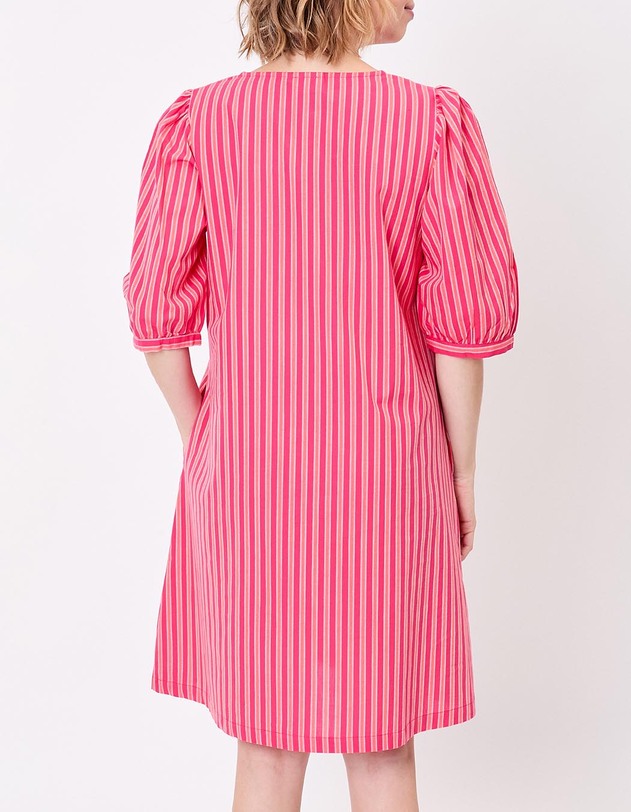 Striped organic cotton dress femme La Fianc&eacute;e