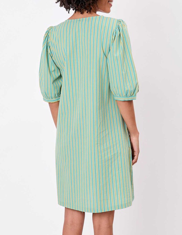Striped organic cotton dress femme La Fianc&eacute;e