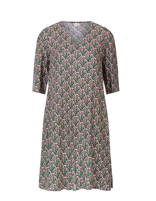 Flowy flared dress with 3/5 sleeves femme La Fianc&eacute;e