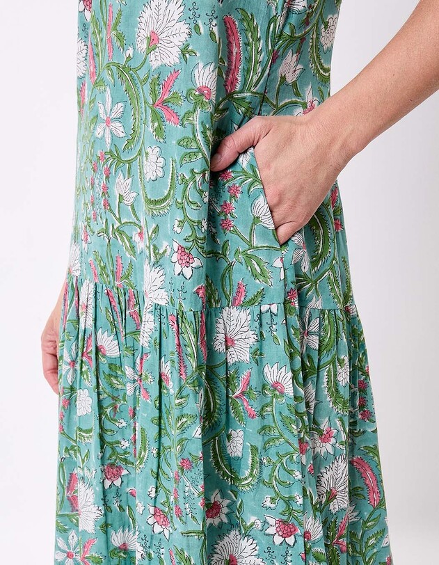 Long cotton dress with ruffles femme La Fianc&eacute;e