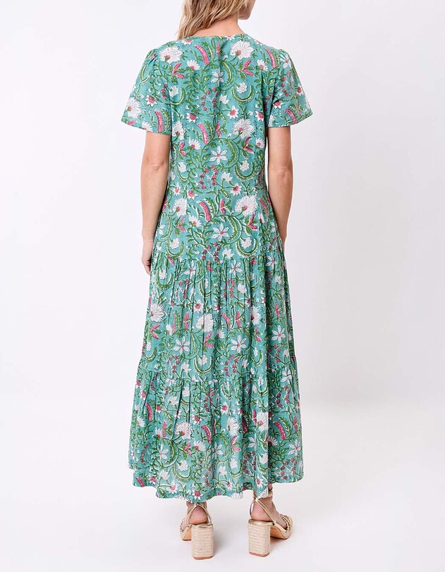 Long cotton dress with ruffles femme La Fianc&eacute;e