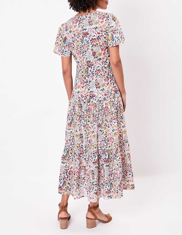 Long cotton dress with ruffles femme La Fianc&eacute;e