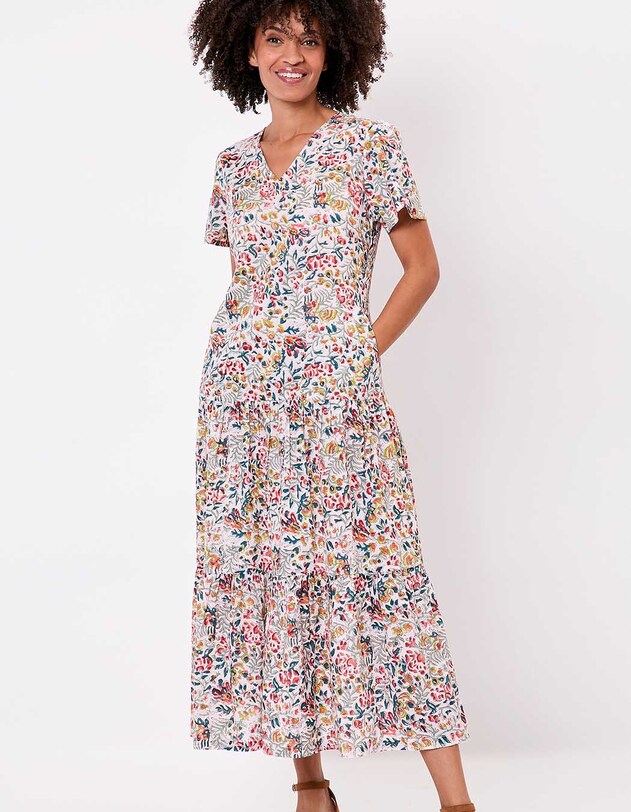 Long cotton dress with ruffles femme La Fianc&eacute;e