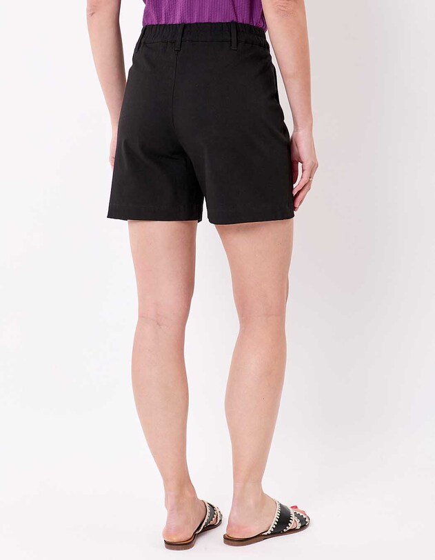 Plain cotton elastane shorts femme La Fianc&eacute;e