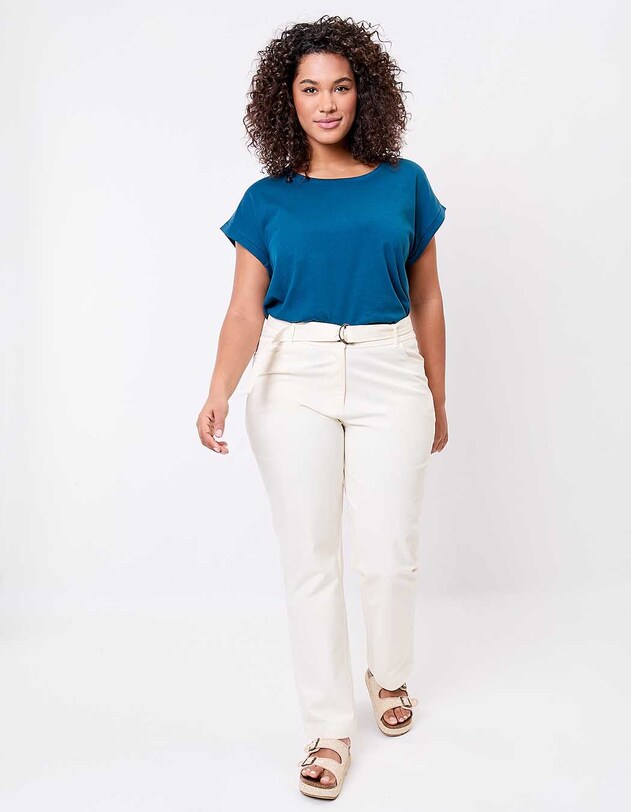 Organic cotton lace T-shirt femme La Fianc&eacute;e