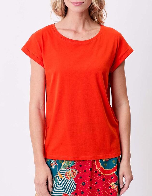 Organic cotton lace T-shirt femme La Fianc&eacute;e