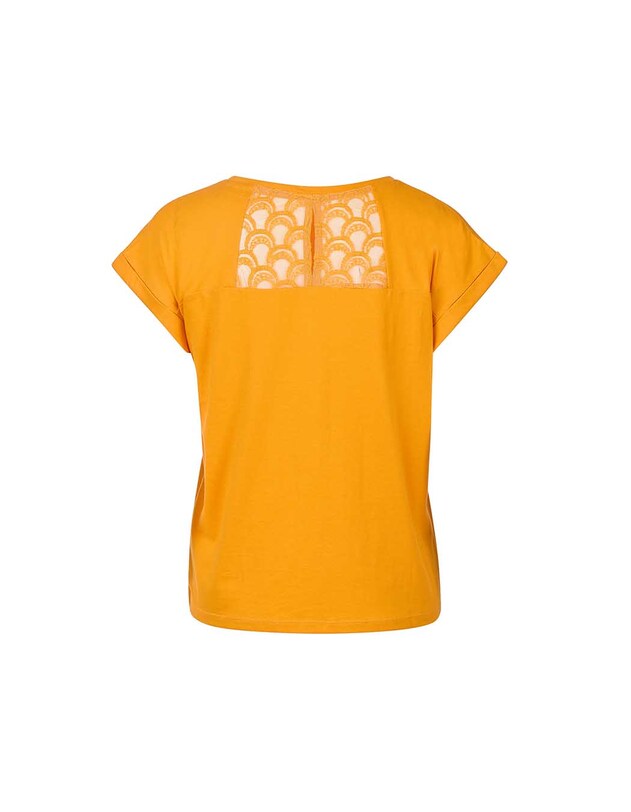 Organic cotton lace T-shirt femme La Fianc&eacute;e