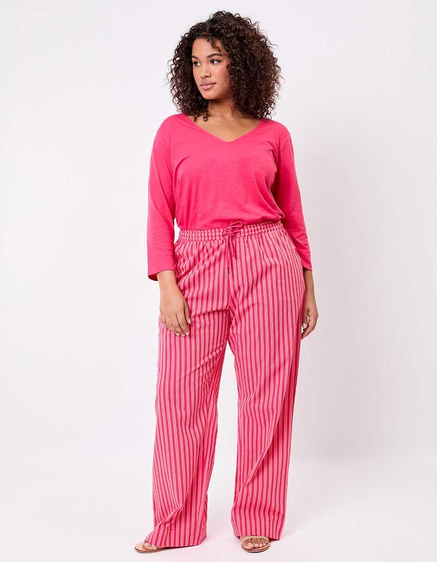 Plain organic cotton 3/4 sleeve T-shirt femme La Fianc&eacute;e