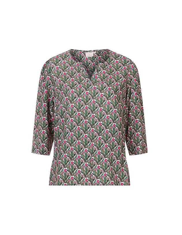 Flowy Tunisian collar blouse femme La Fianc&eacute;e