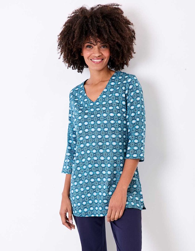 Printed organic cotton women&rsquo;s tunic femme La Fianc&eacute;e