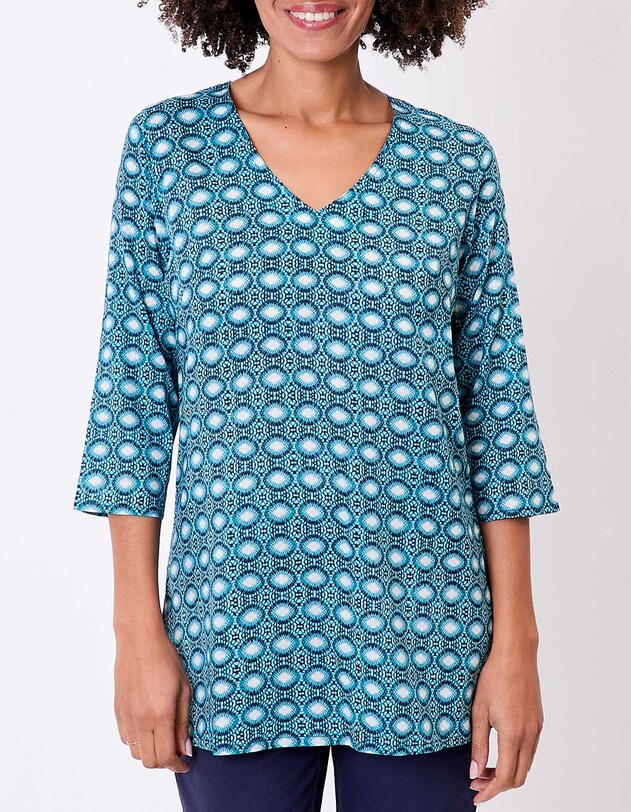 Printed organic cotton women&rsquo;s tunic femme La Fianc&eacute;e