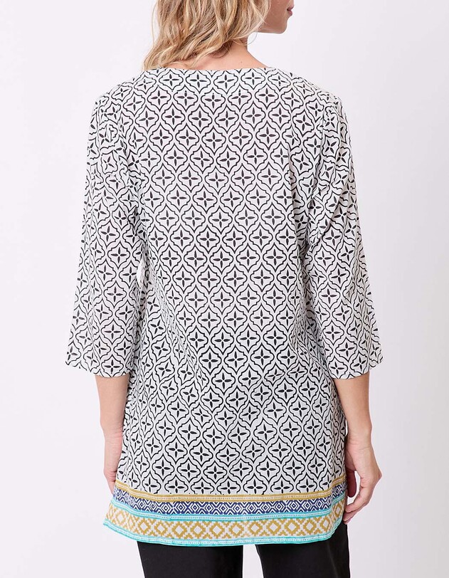 Printed organic cotton women&rsquo;s tunic femme La Fianc&eacute;e