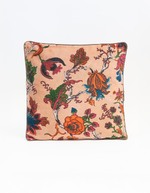 Square printed velvet cushion femme La Fiancée