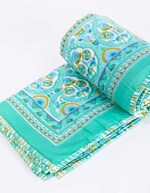 Rectangular printed sofa throw femme La Fiancée