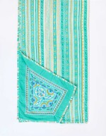 Rectangular printed sofa throw femme La Fiancée