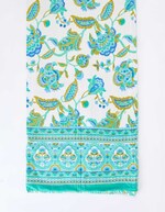 Rectangular printed sofa throw femme La Fiancée