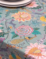 Rectangular printed cotton tablecloth femme La Fiancée