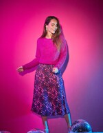 Women’s flared printed midi skirt femme Princesse Nomade