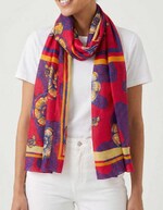 Printed large stole femme La Fiancée