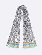 Organic cotton voile scarf femme La Fiancée