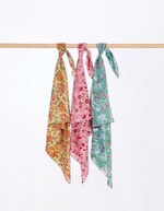 Printed cotton square scarf femme La Fiancée