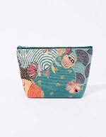 Large zippered cotton pouch femme La Fiancée