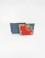 Large zippered cotton pouch femme La Fiancée