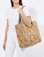 Quilted zippered tote bag femme La Fiancée