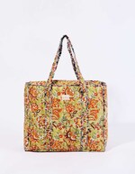 Quilted zippered tote bag femme La Fiancée