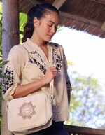 Small rectangular cotton bag femme La Fiancée