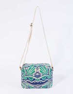Small rectangular printed cotton bag femme La Fiancée