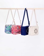 Small rectangular printed cotton bag femme La Fiancée