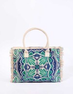 Large printed cotton tote bag femme La Fiancée